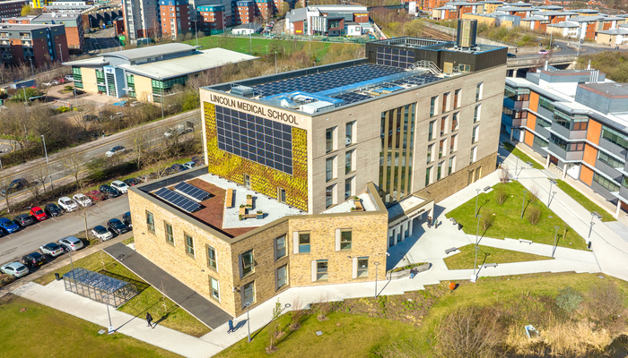 An aeriel view of the Ross Lucas Medical Sciences Building