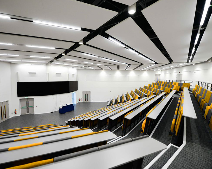 The inside of the Isaac Newton Lecture Theatre