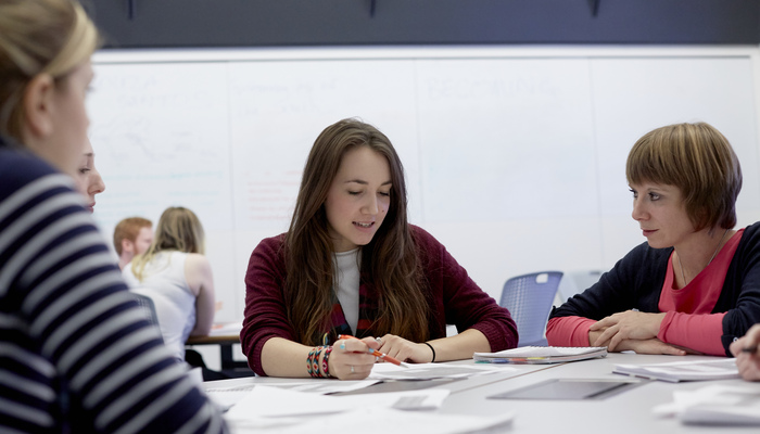 Students in a classroom setting