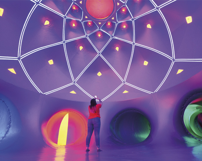 Inside a luminarium