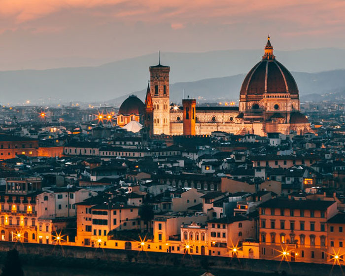 A european city skyline