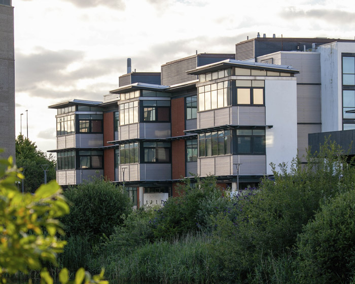 Accommodation buildings on University of Lincoln campus