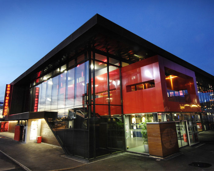 External view of The Engine Shed building on Brayford Pool Campus
