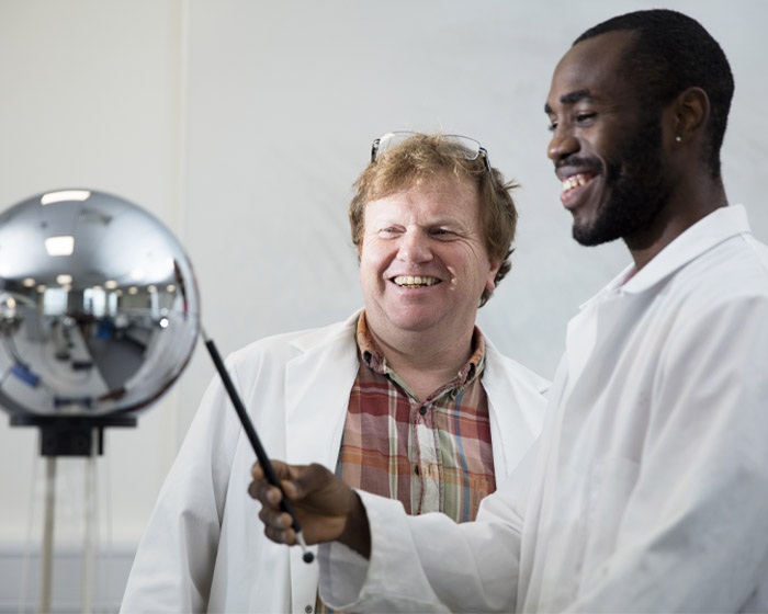 An academic and student testing equipment in a laboratory