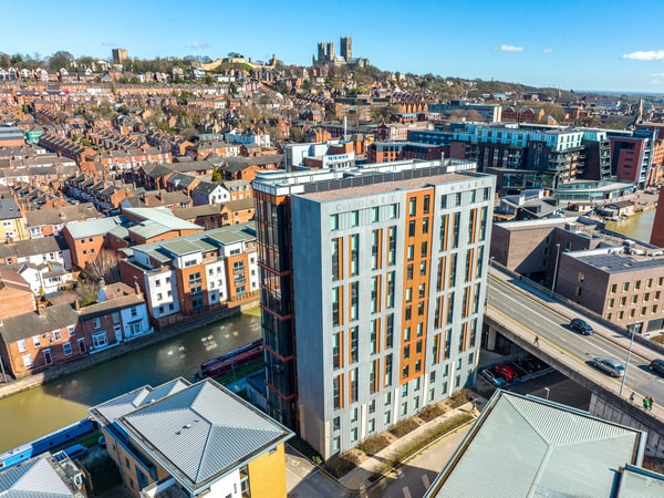 Cygnet Wharf seen from the air