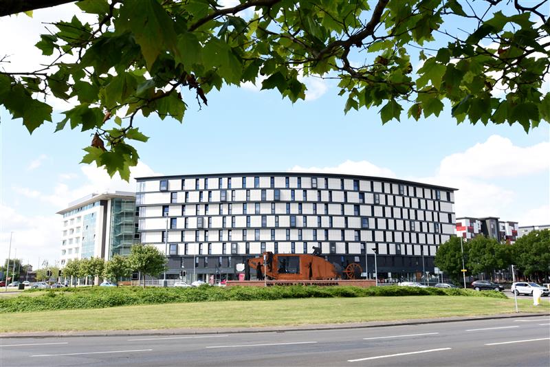 The exterior of the Gateway accommodation