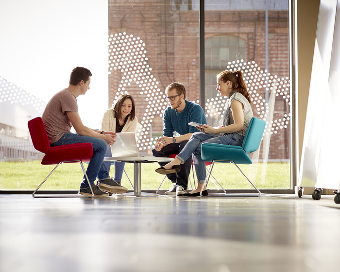 Group of students studying