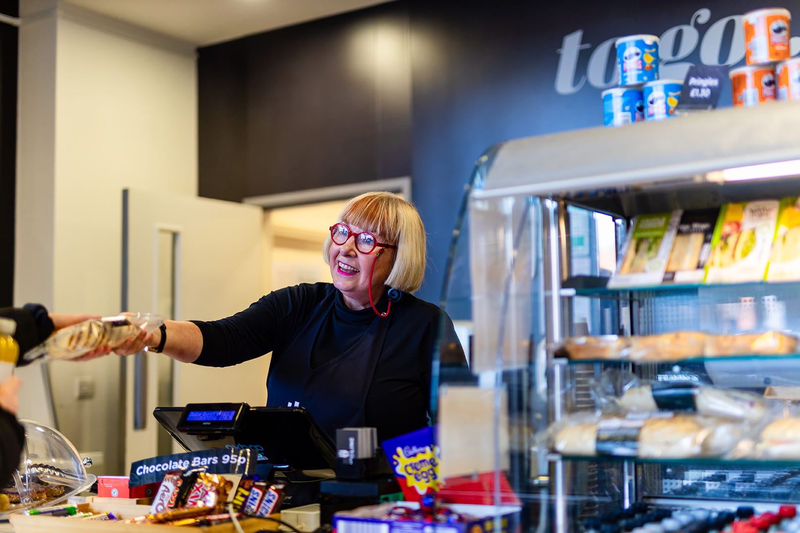 A Catering person at the University of Lincoljn