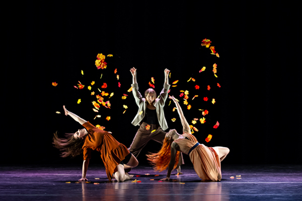 Students Posing on stage