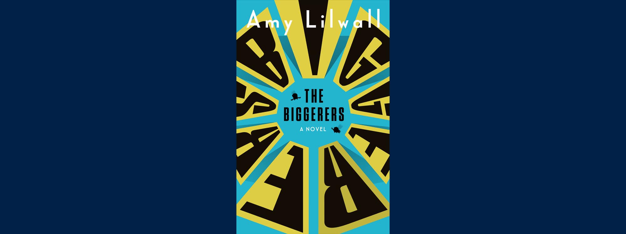 A book cover for The Biggerers