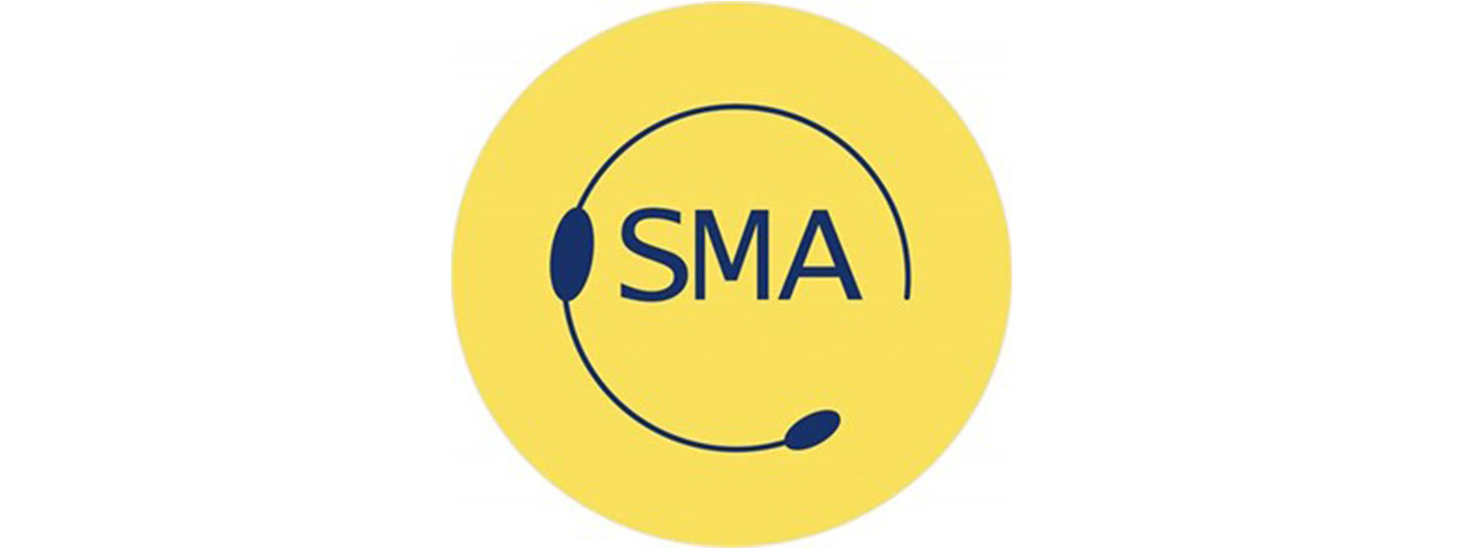 the letters S M A on a yellow circle