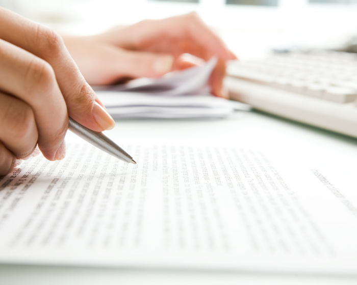 Person writing