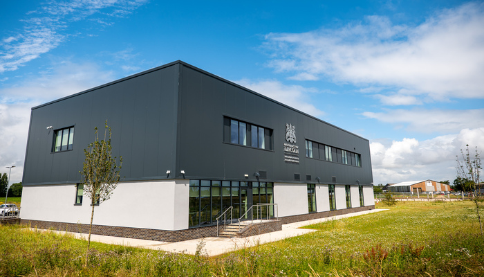 The exterior of the new Innovation Centre at the Holbeach Campus