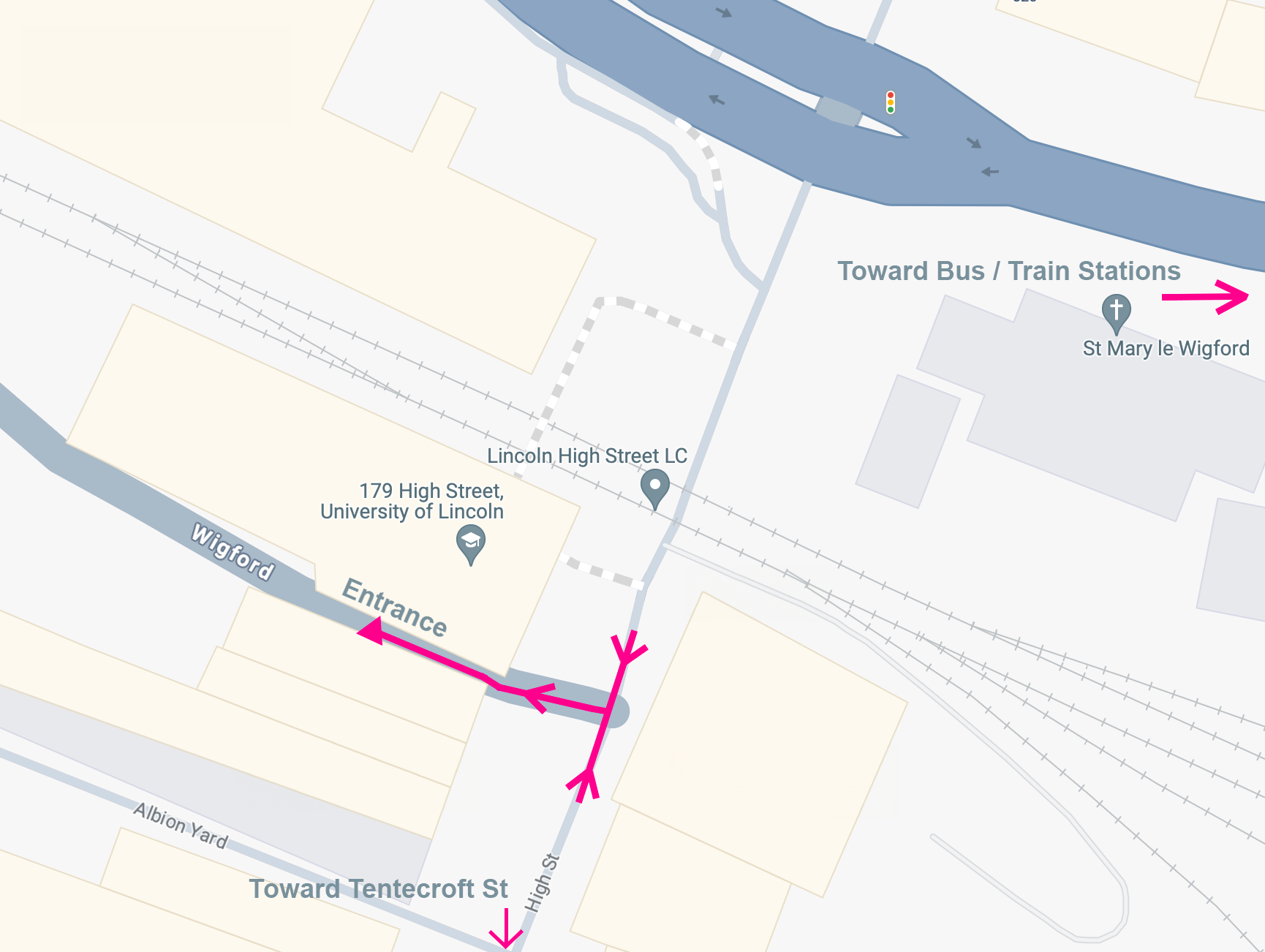 A map showing the location of the multi-professional hub