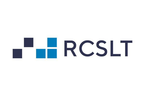 The letters RCSLT next to four blue squares