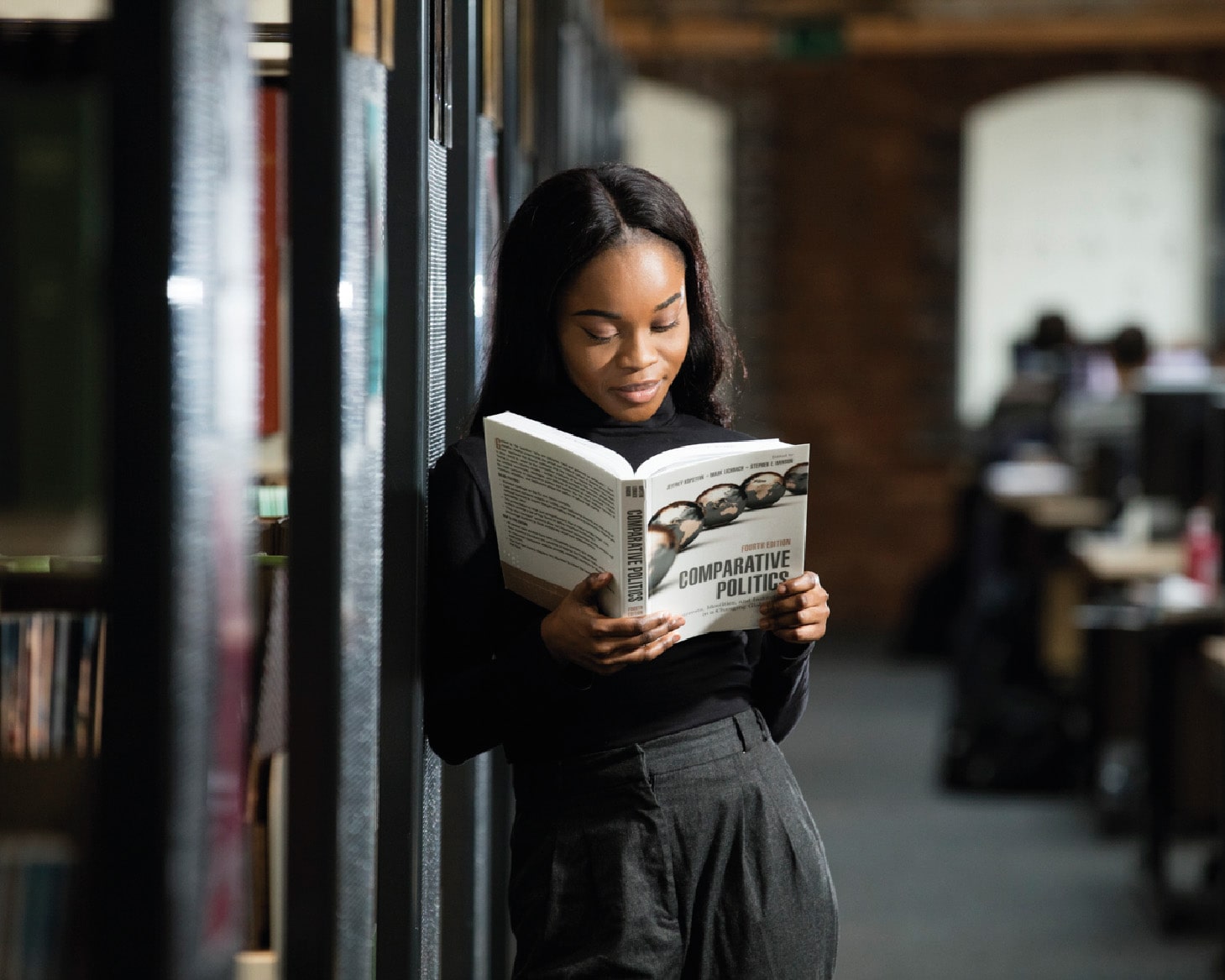 Student reading