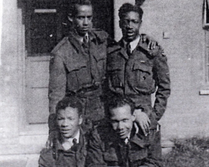 Image of black volunteers serving in the RAF during the Second World War