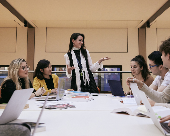 Business students in a seminar