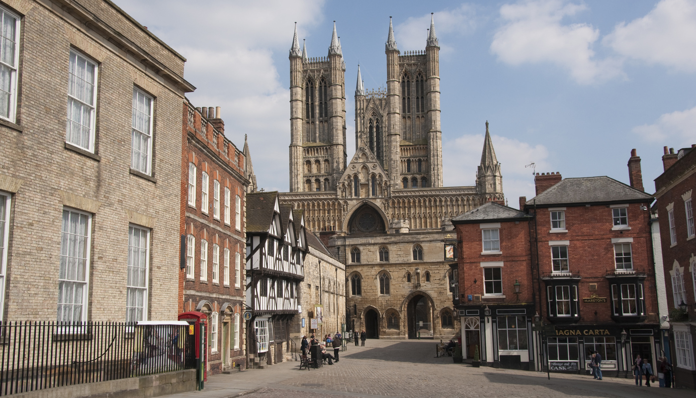 Lincoln Cathedral seen from Castle Square