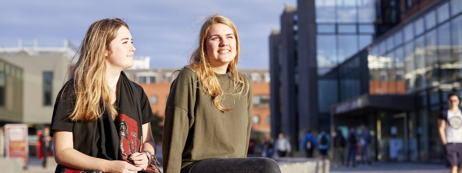 Students outside the Students' Union