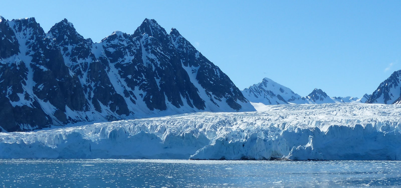 Spitsbergen glacier.