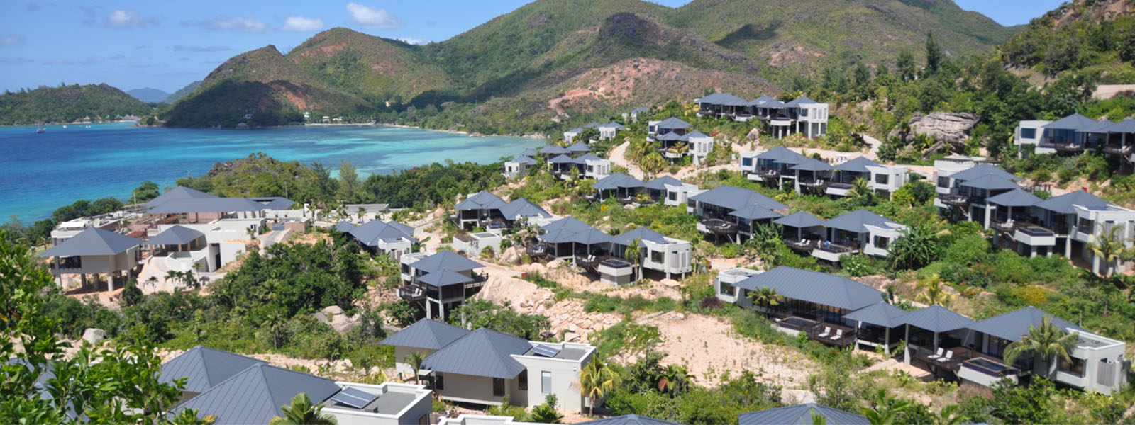 Houses alongside a body of water