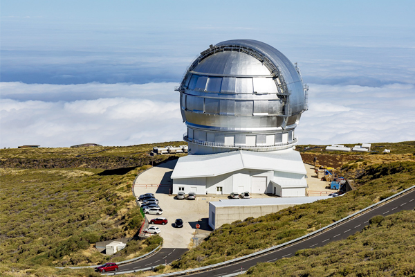 A view of the Roque de los Muchachos Observatory