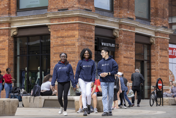 Three students in town