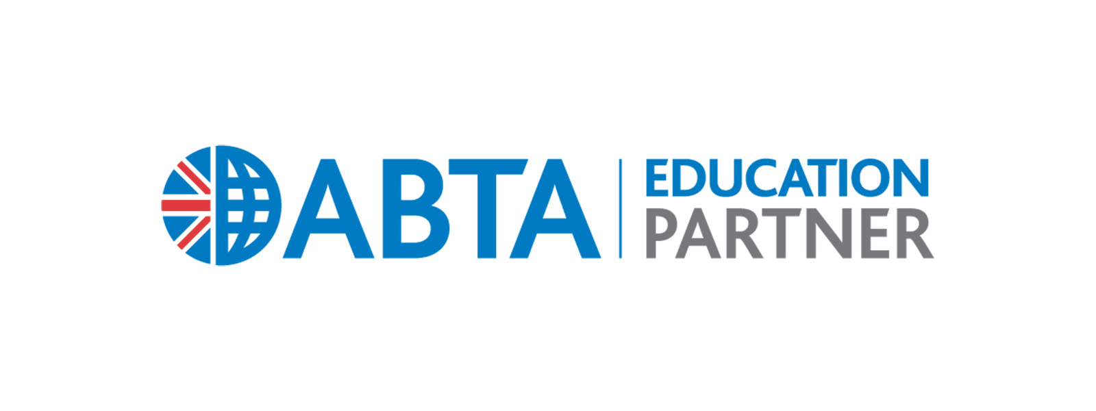 Blue letters spelling A B T A with Education Partner next to it