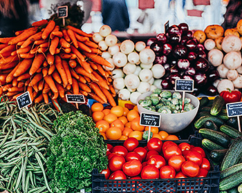 Selection of fruit & veg produce