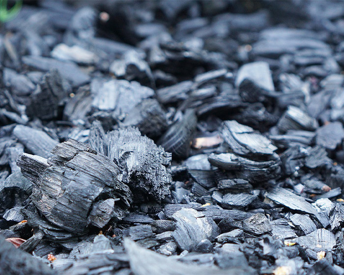 A pile of coal