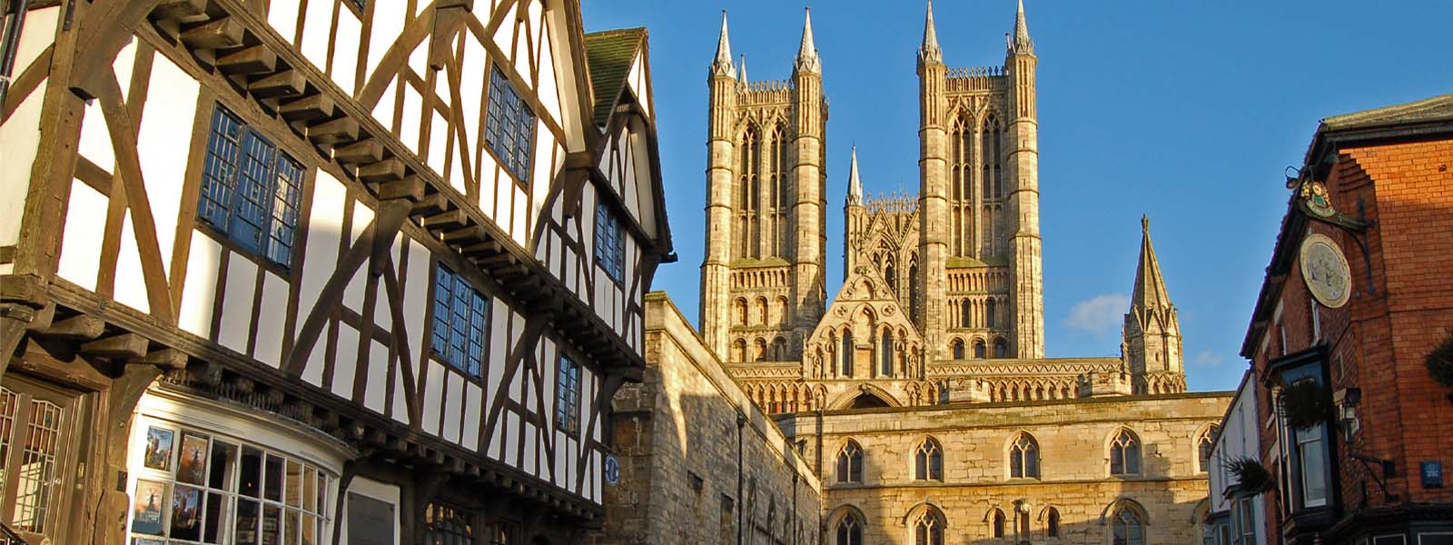 Lincoln Cathedral and surrounding historic buildings