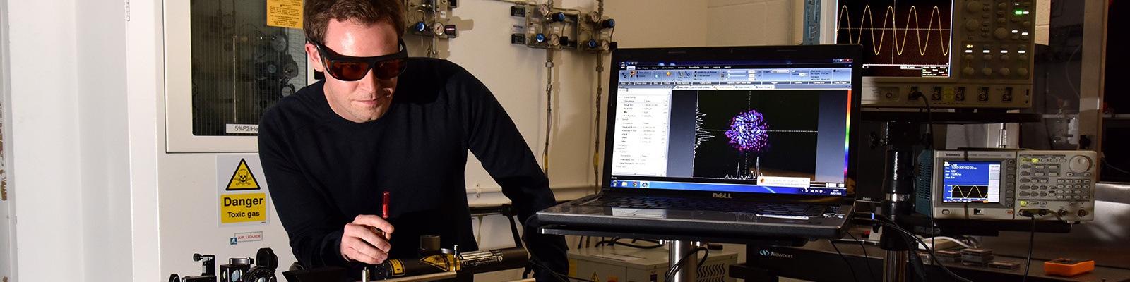 Student testing in an engineering laser laboratory