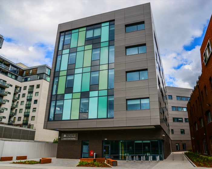 Exterior shot of the Sarah Swift Building