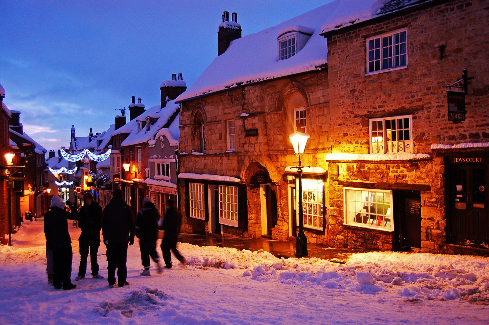 Lincoln Steep Hill in the snow